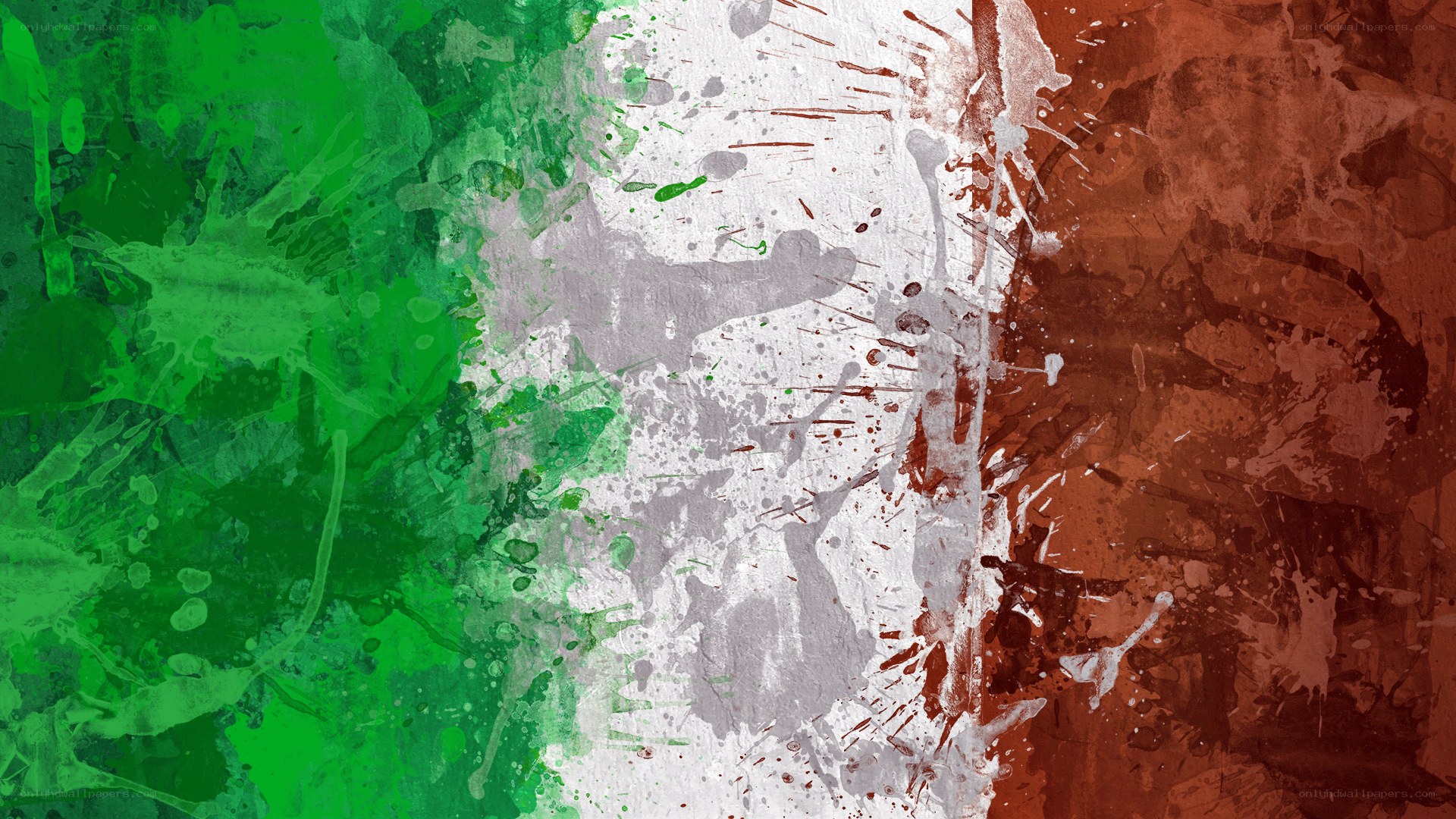 abstract italian flag art