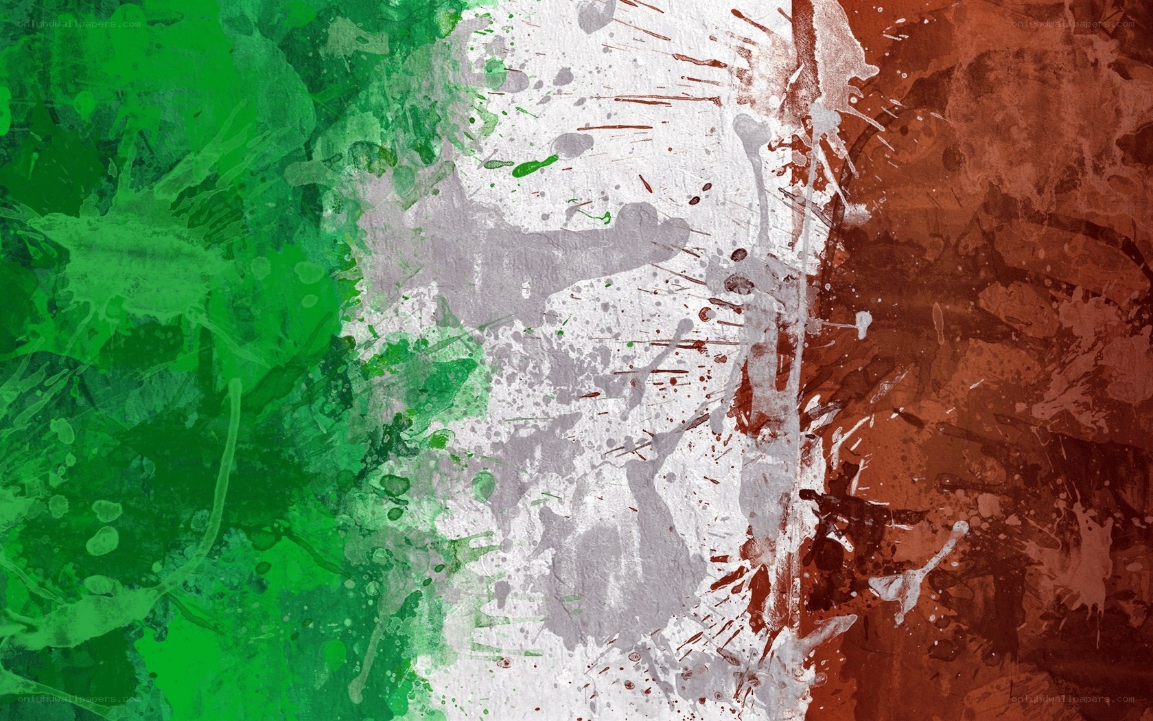 abstract italian flag art
