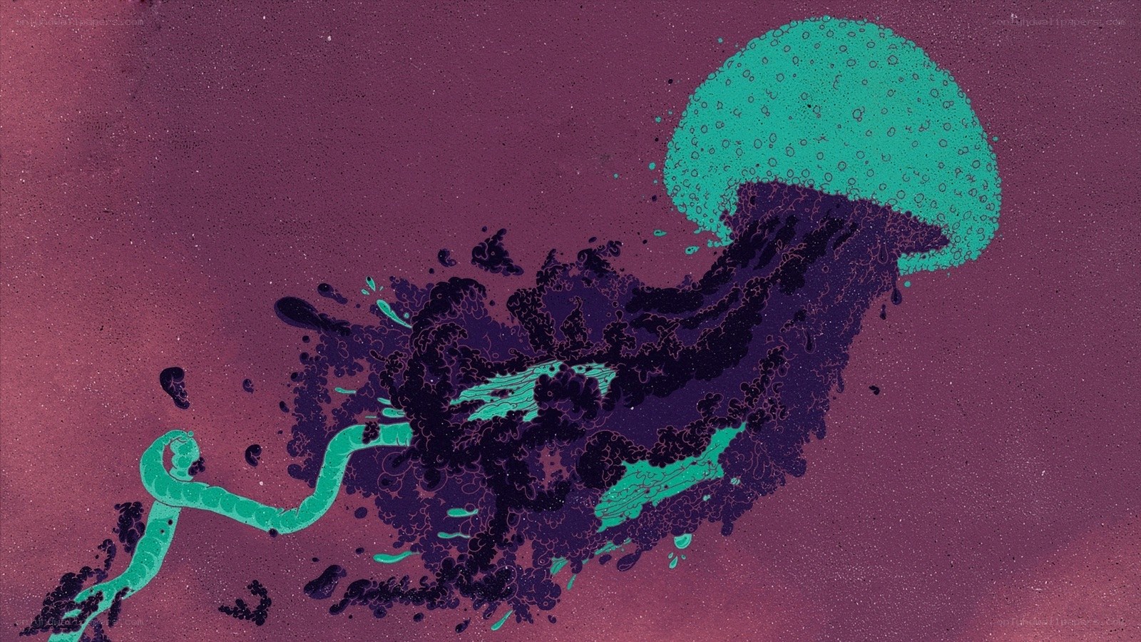 abstract jellyfish illustration