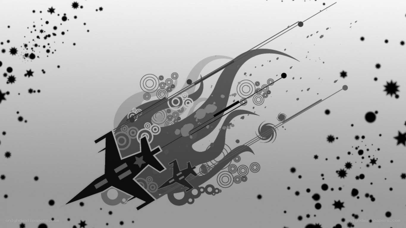 abstract jet fighter art