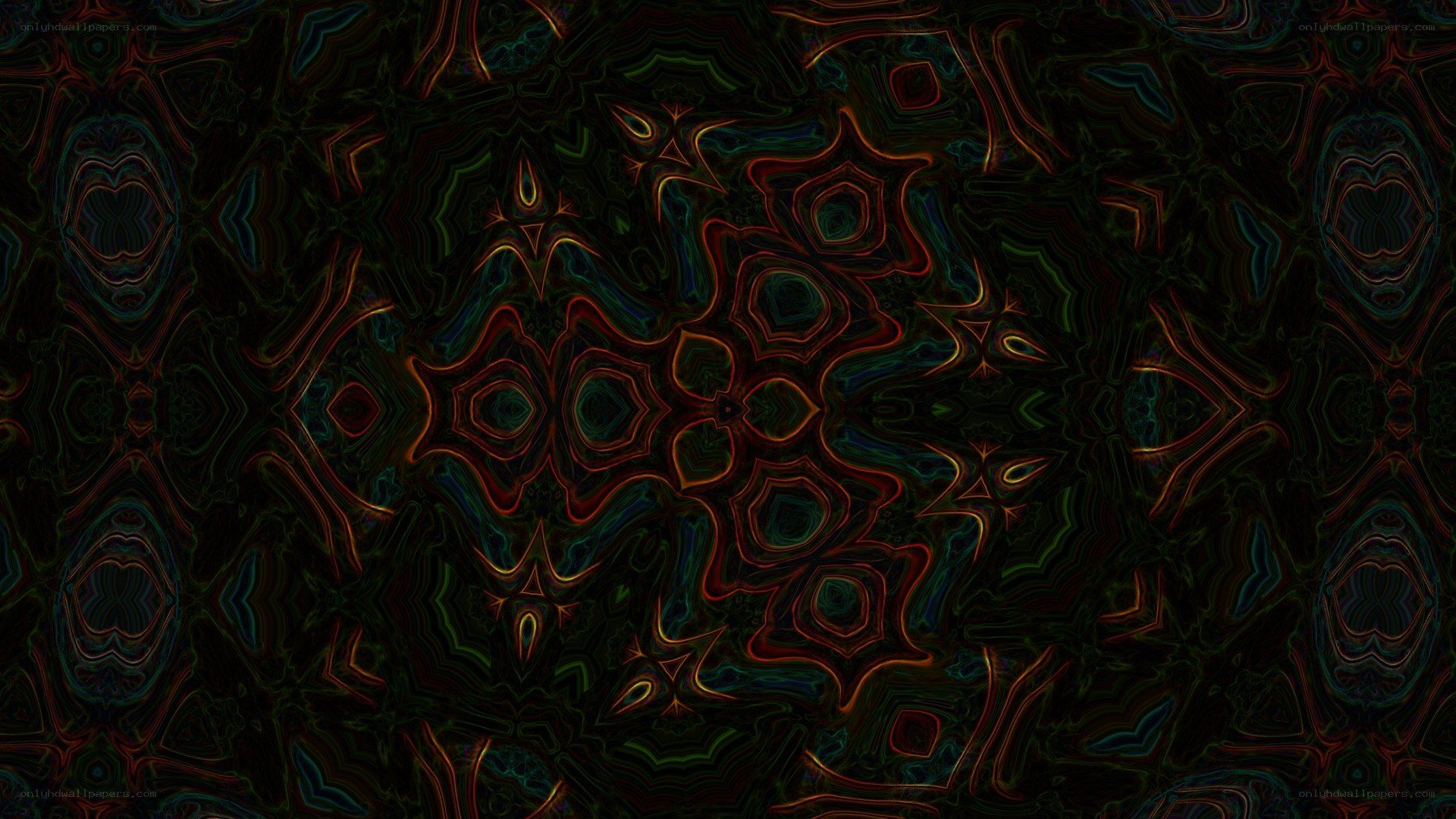 abstract kaleidoscopic pattern