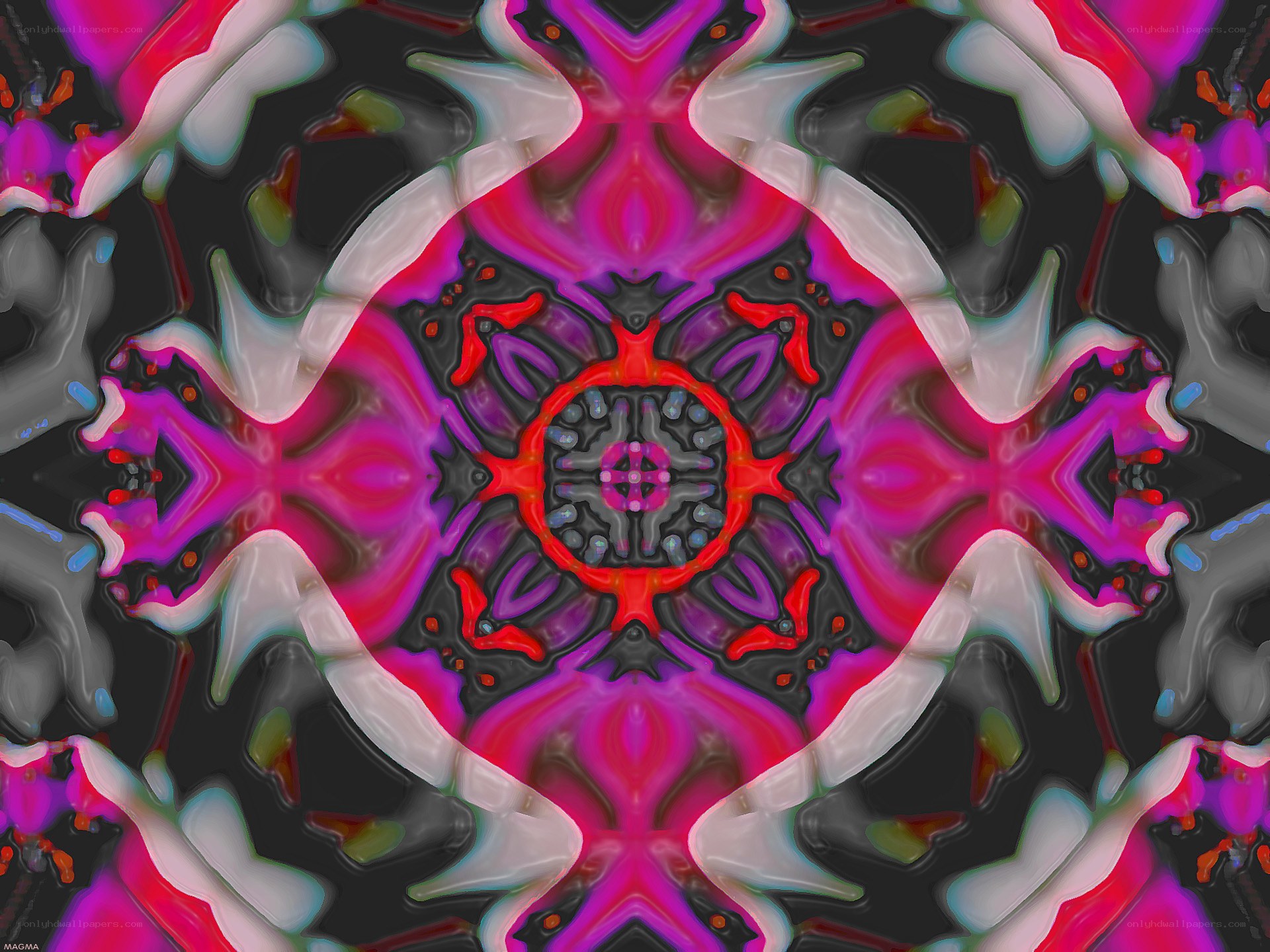 Abstract kaleidoscopic pattern