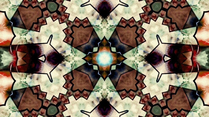 Abstract Kaleidoscopic Pattern — Brown, Hypnotic
