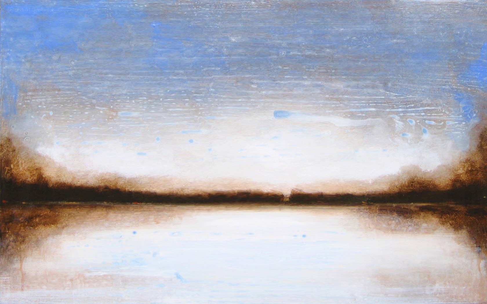 Abstract landscape painting