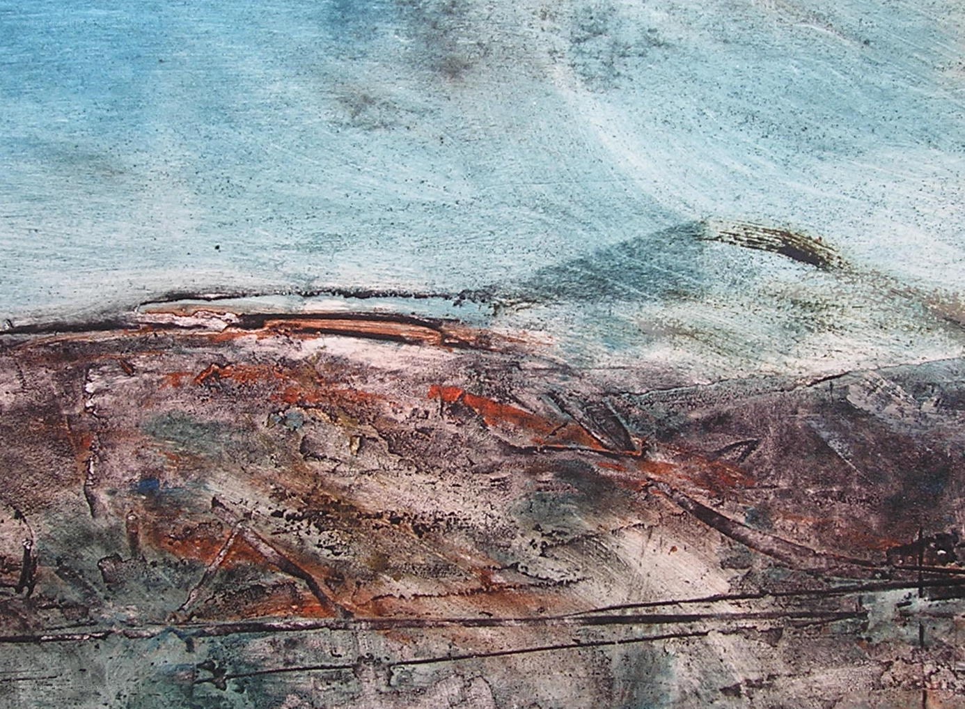 Abstract landscape painting