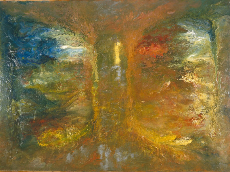 Abstract Landscape Painting — Brown