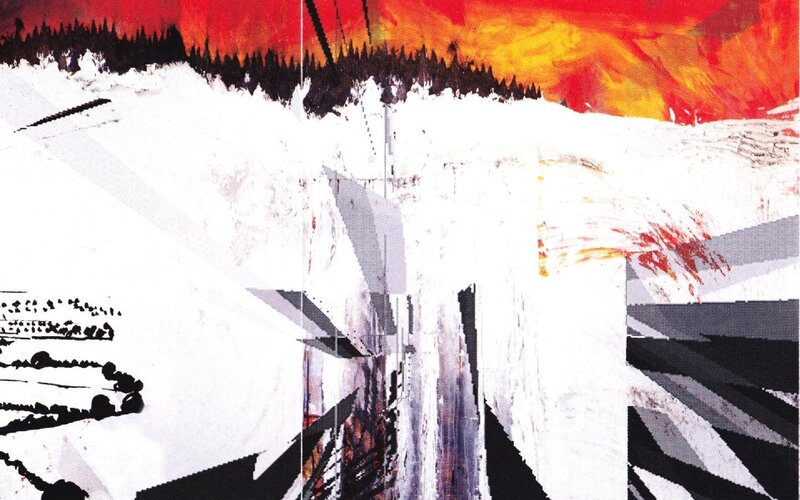 Abstract Landscape Painting — Red