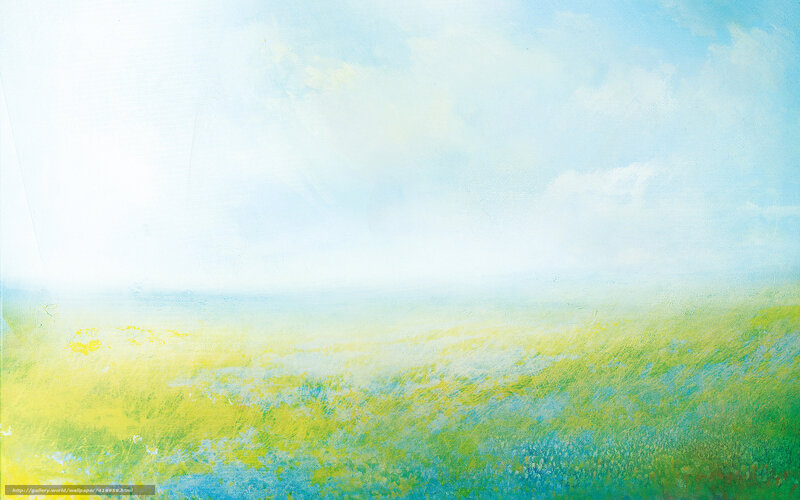 Abstract landscape painting