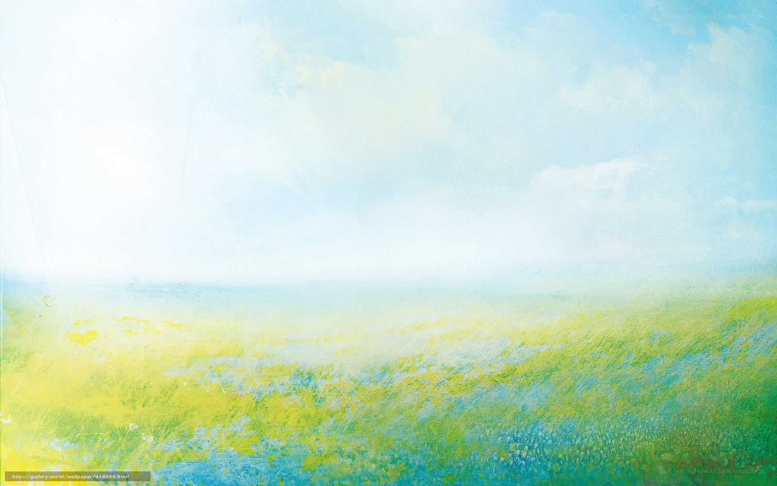 Abstract landscape painting