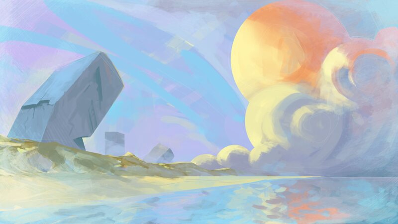 Abstract Landscape Scene