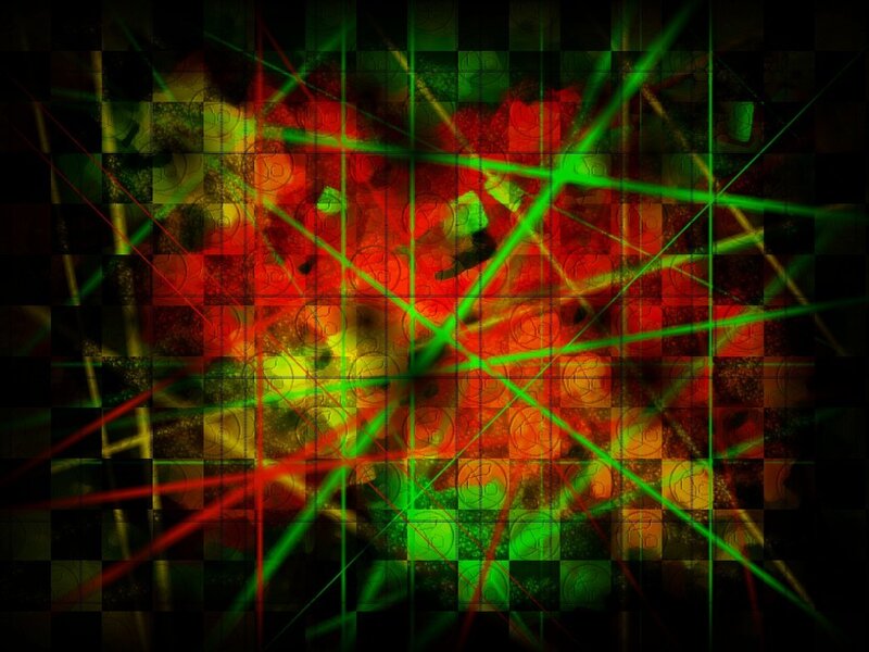 Abstract laser grid pattern