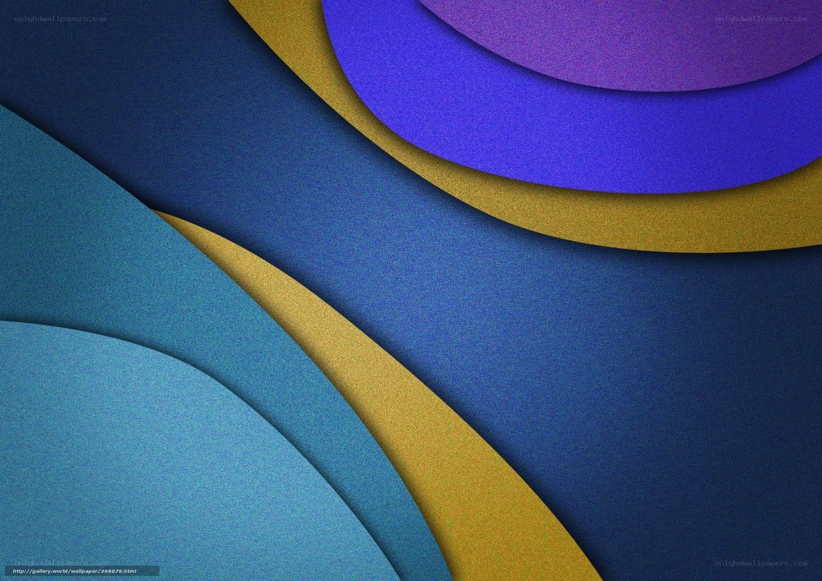abstract layered blue and gold design