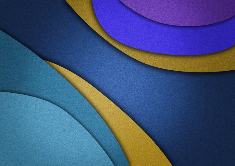 Abstract Layered Shapes — Blue
