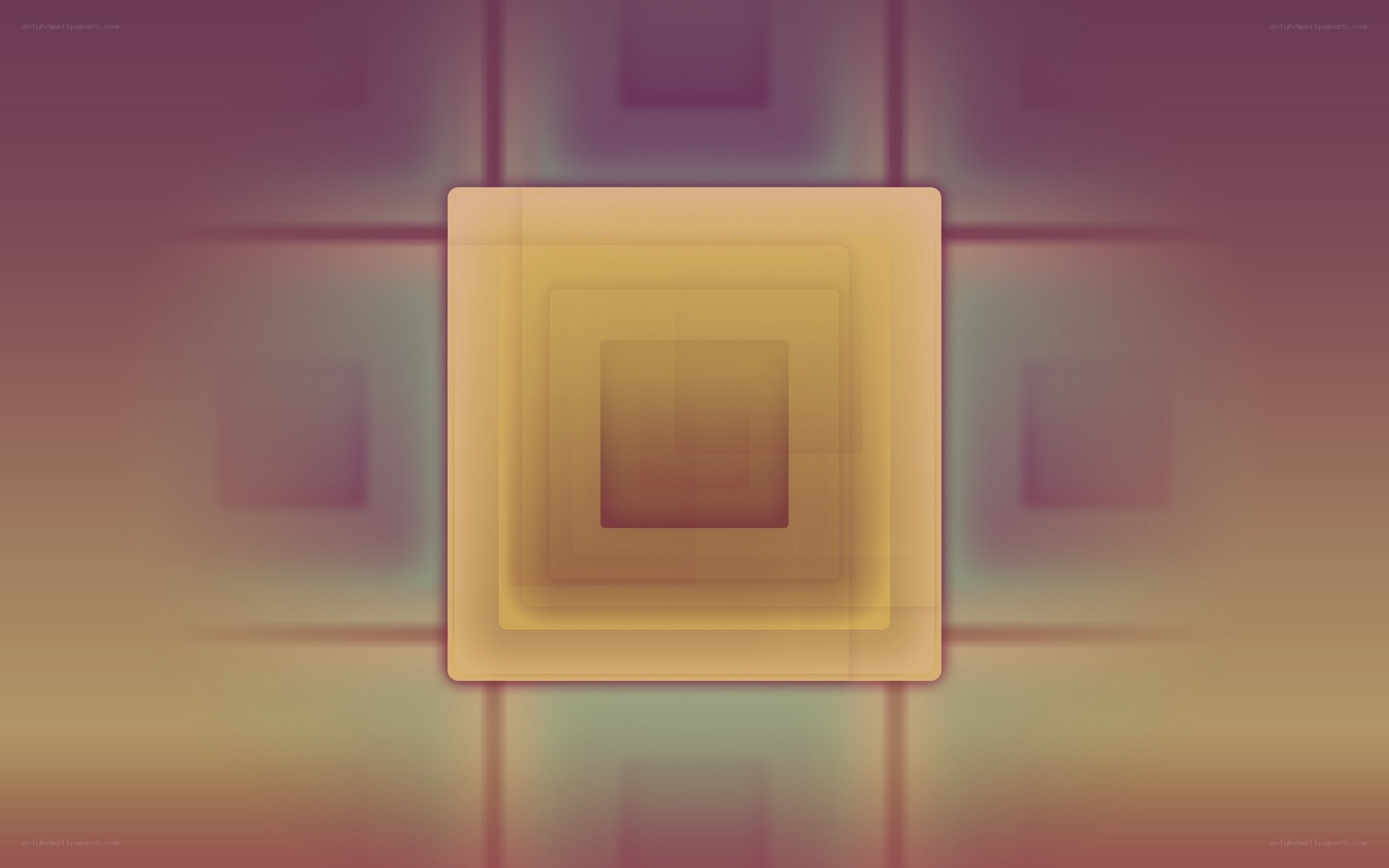 Abstract layered squares