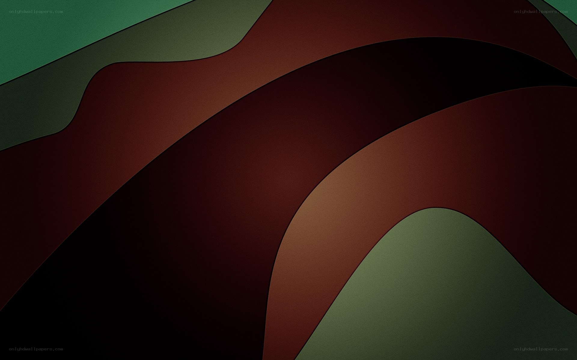 Abstract layered wave design