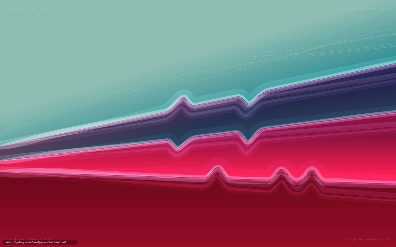 Abstract layered wave design