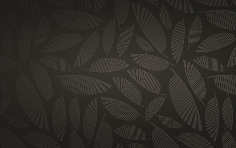 Abstract Leaf Pattern — Black, Calm, Vector Art