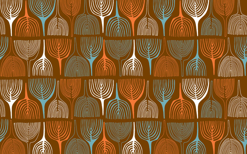 Abstract leaf pattern design