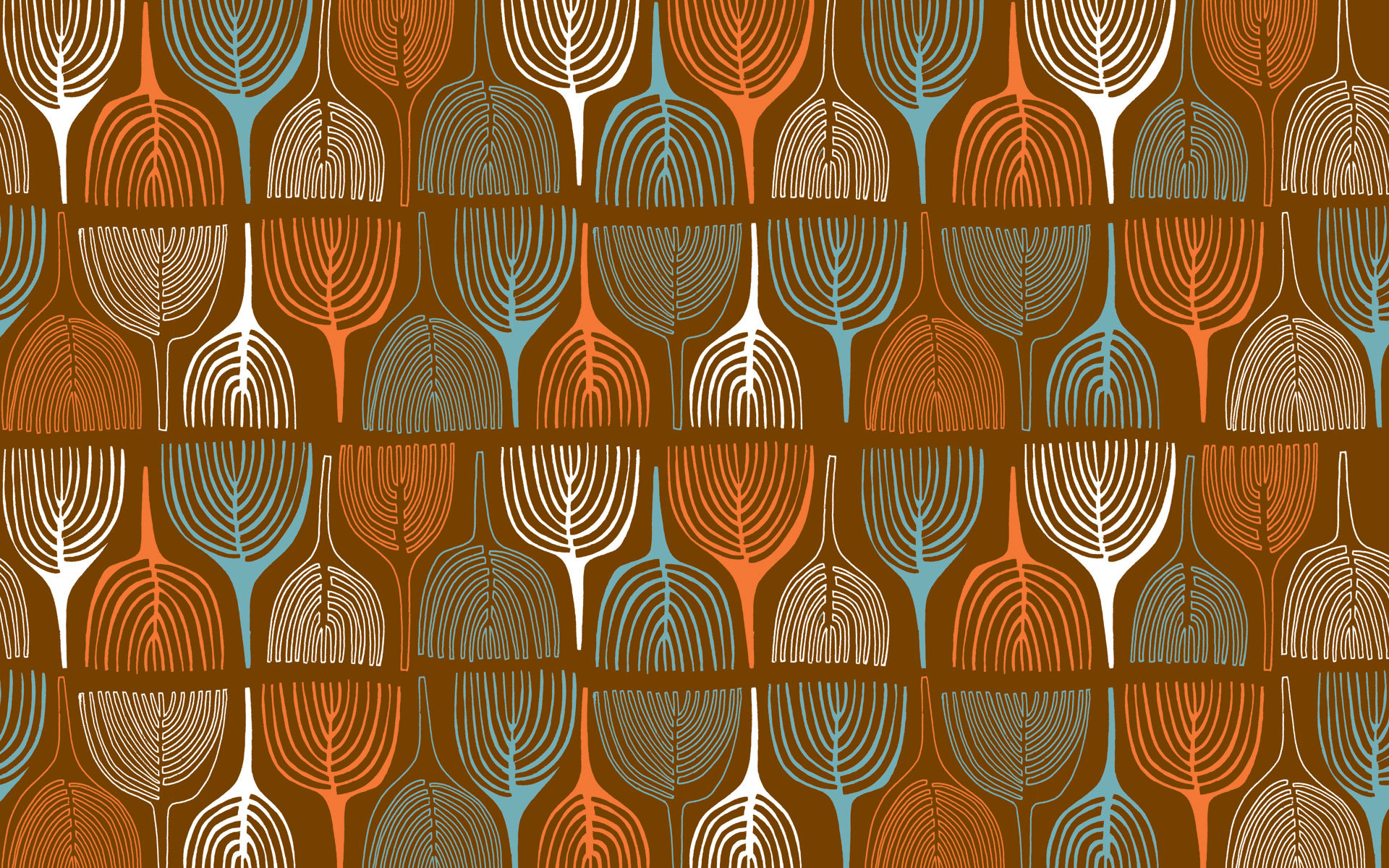 Abstract leaf pattern design