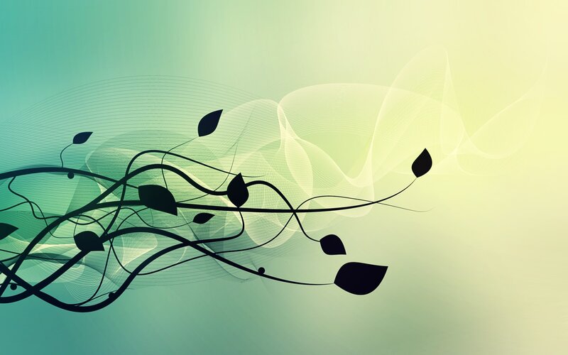 Abstract leafy design