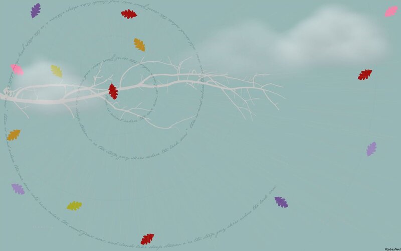 abstract leaves and branches