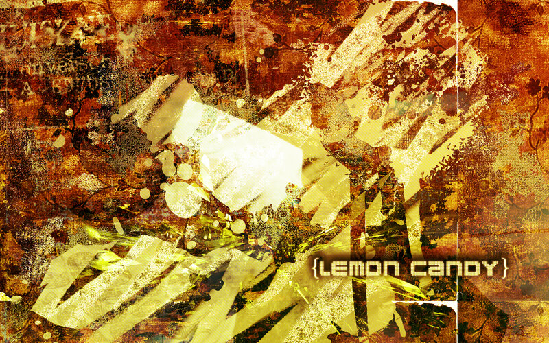 abstract lemon candy art