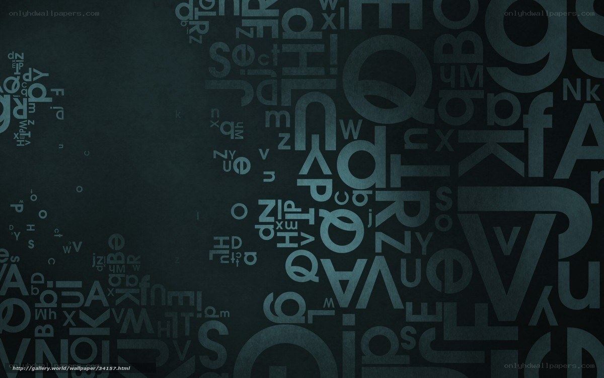 abstract letter collage wallpaper