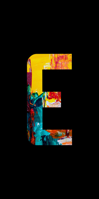 Abstract Letter E