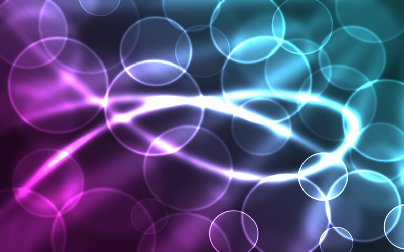 Abstract light and bubble pattern