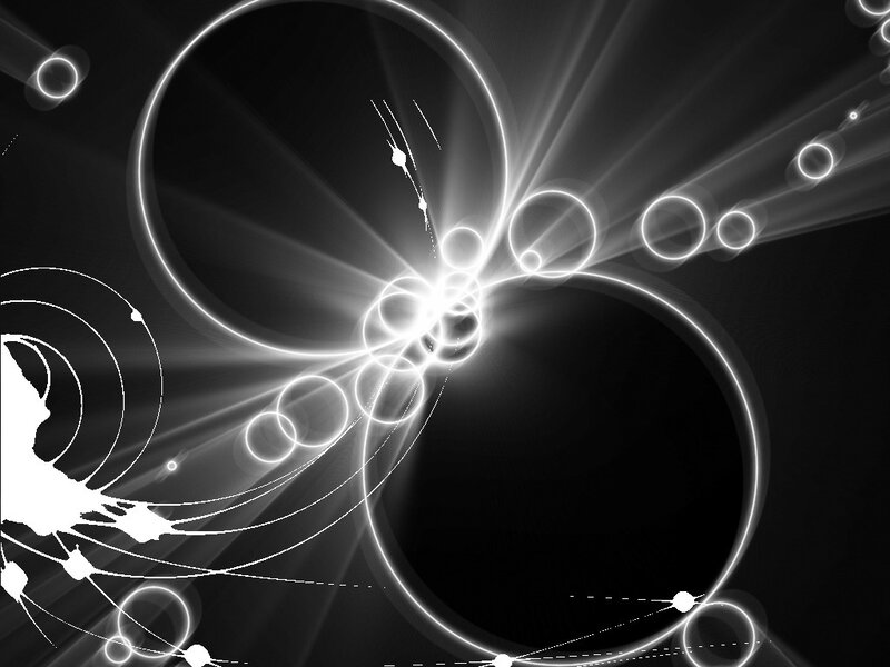 abstract light and circle design