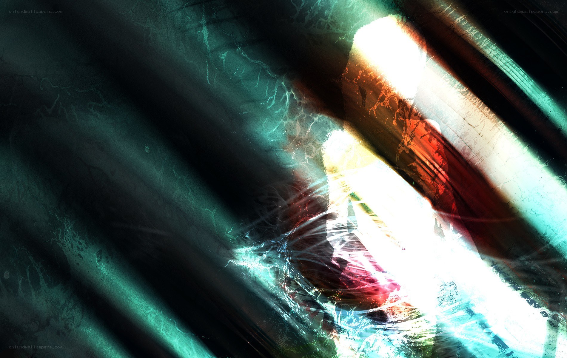 abstract light and color burst
