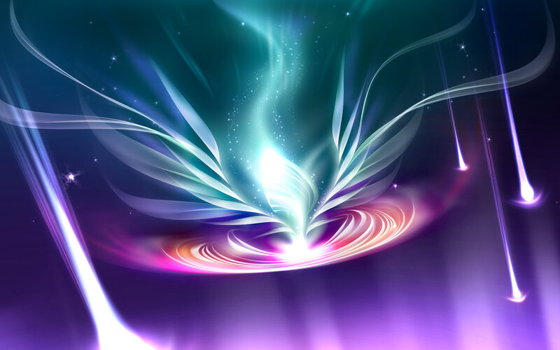 Abstract light and color swirl