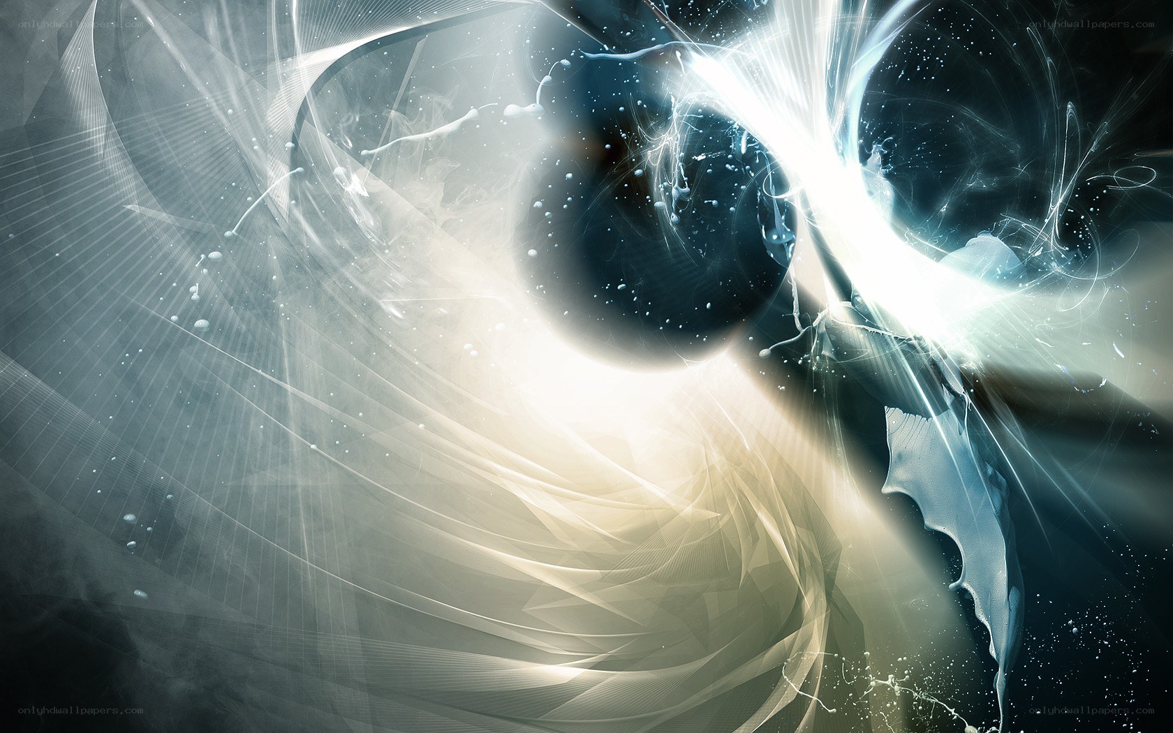 abstract light and energy swirl