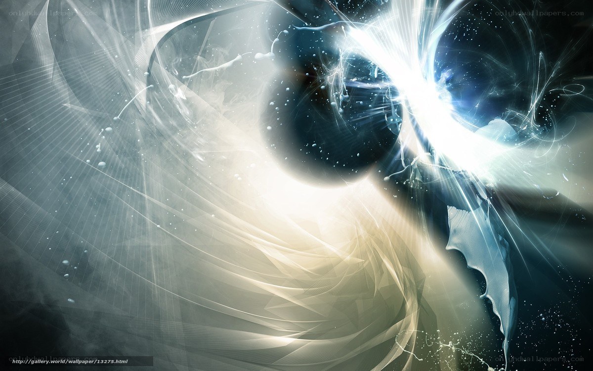 Abstract light and energy swirl