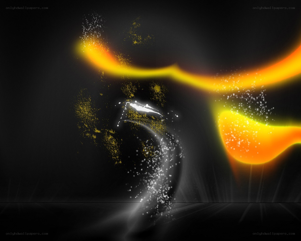 Abstract light and particle animation