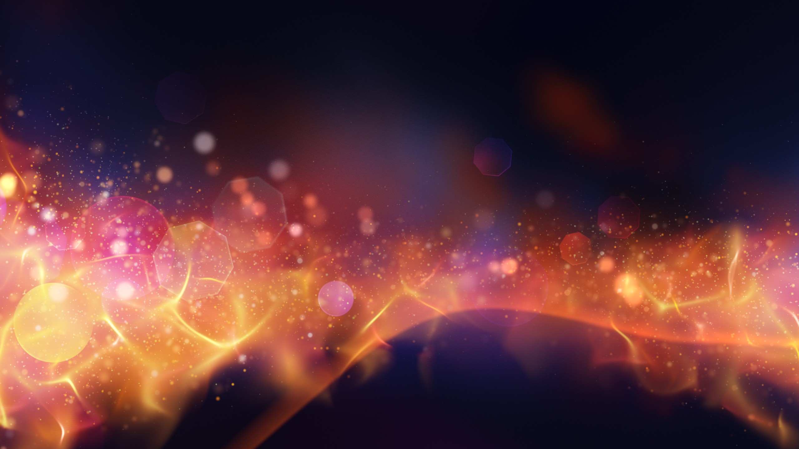 Abstract light and particle background