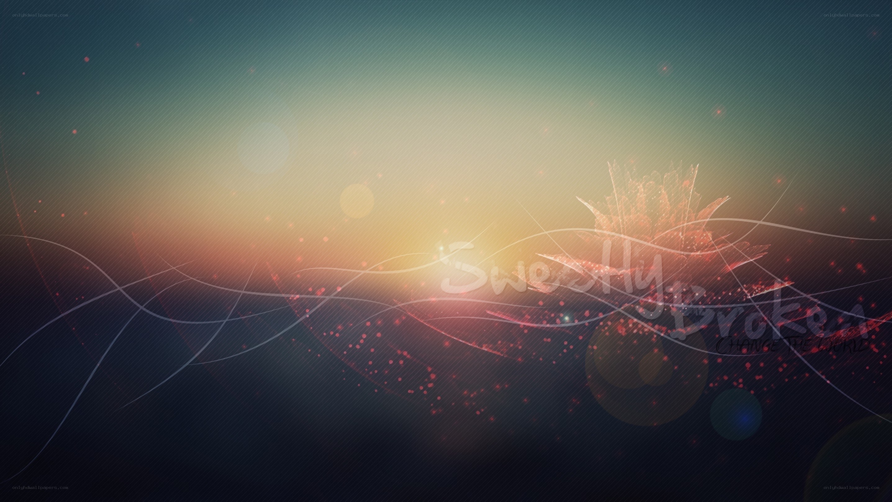 abstract light and particle design