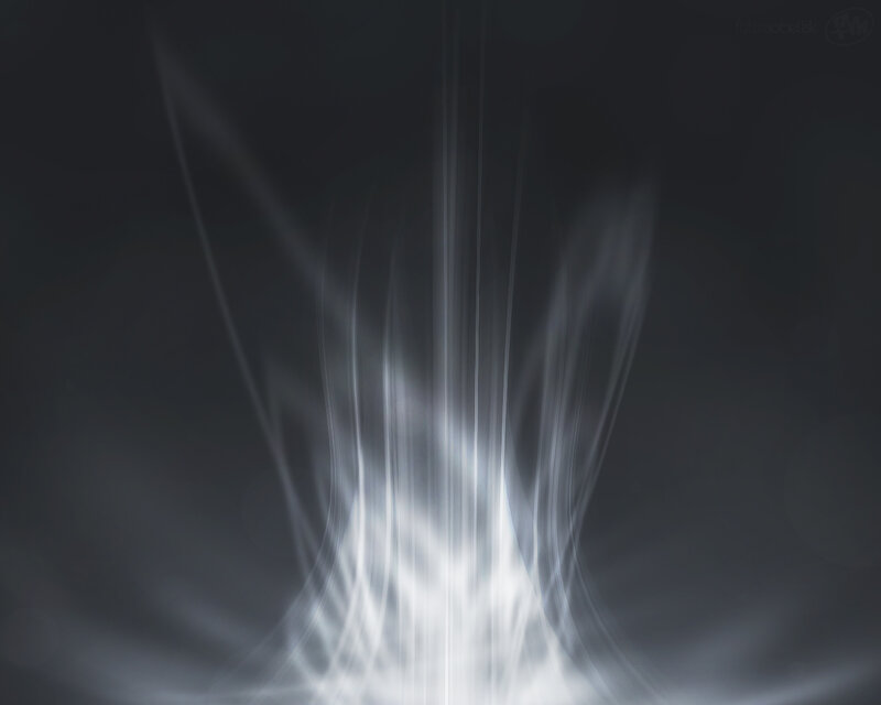 Abstract light beam effect
