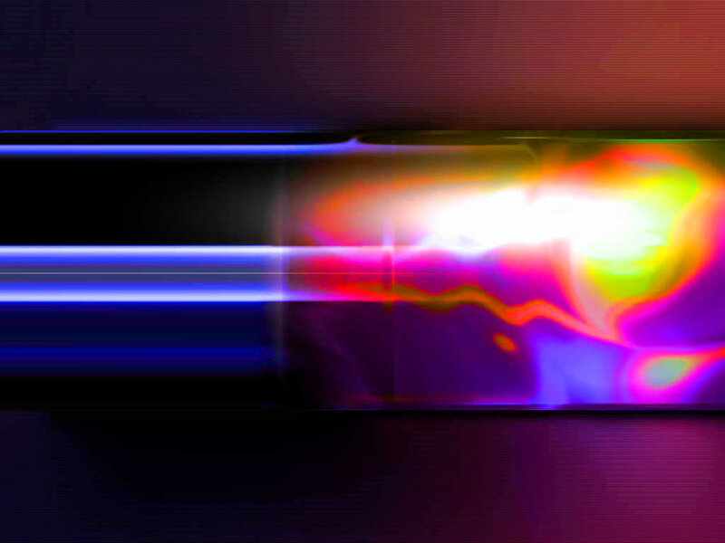 Abstract light beam effect