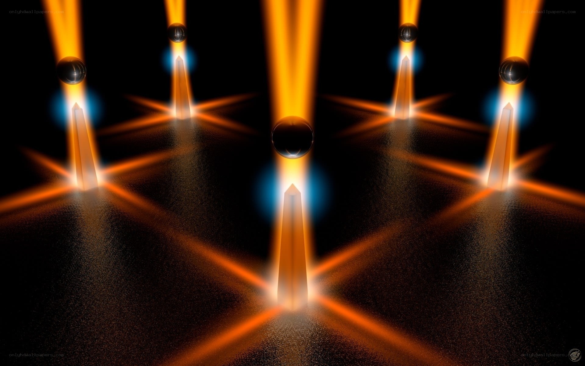 Abstract light beam formation