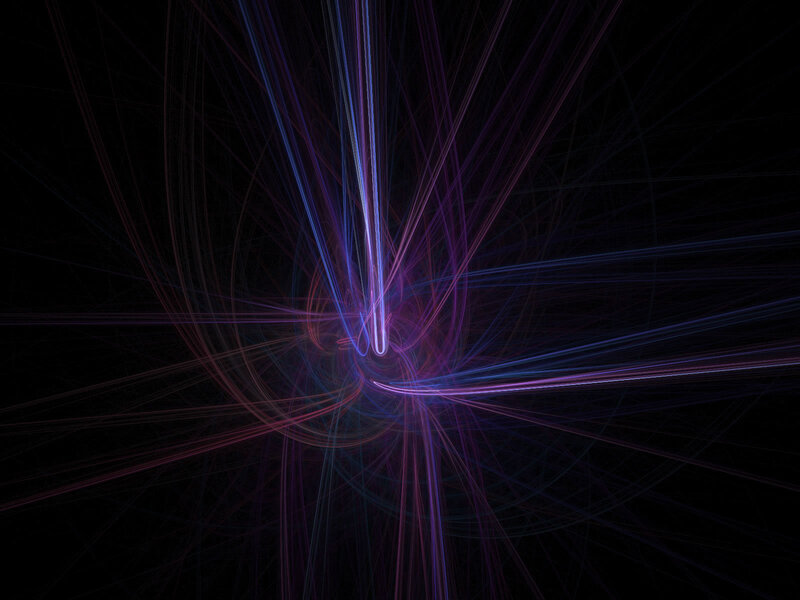 Abstract light beam fractal