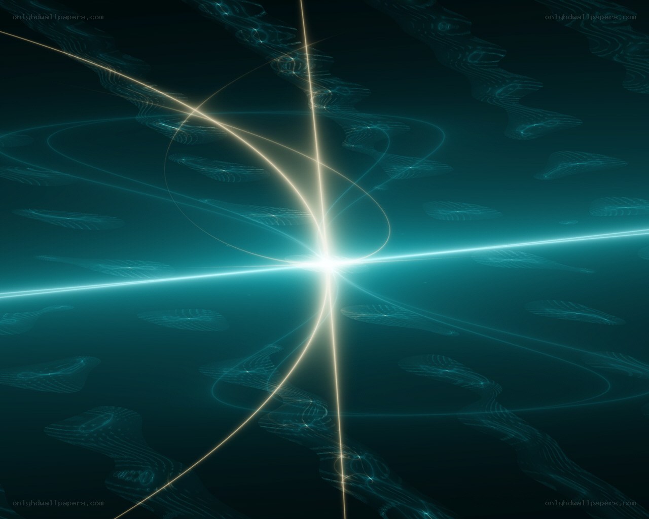 Abstract light beam fractal