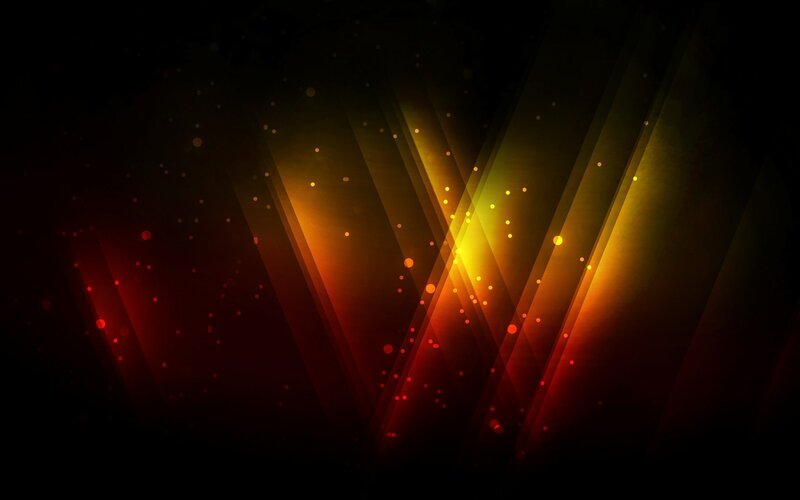 Abstract Light Beams — Black, Dramatic, Digital Art