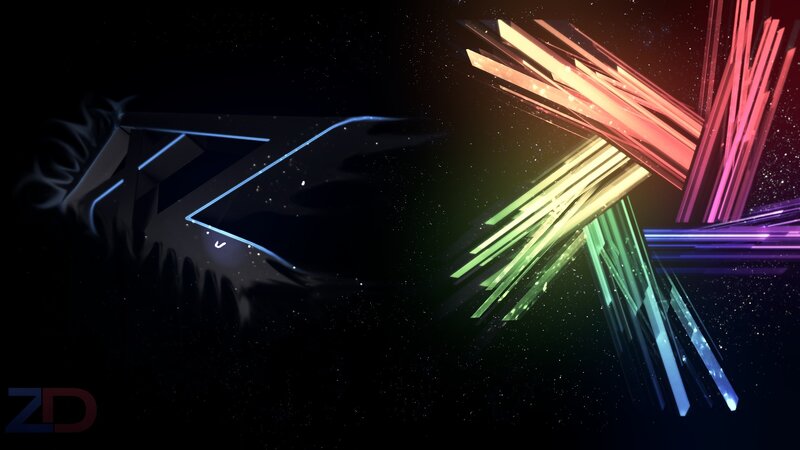 Abstract Light Beams — Black, Dramatic, Night