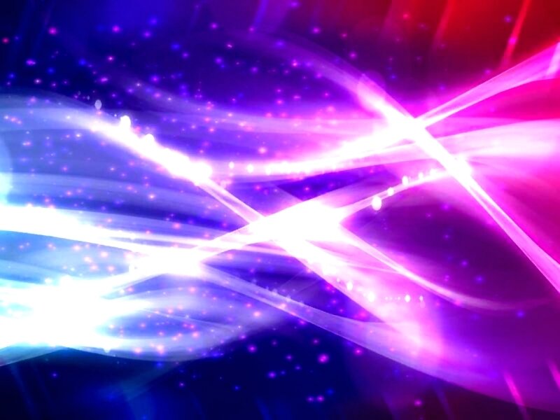Abstract Light Beams — Purple