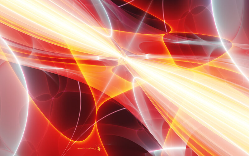 Abstract Light Beams — Red, Dynamic
