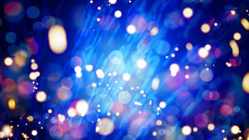 Abstract Light Bokeh — Blue, Dreamy, Lights, Blue Background