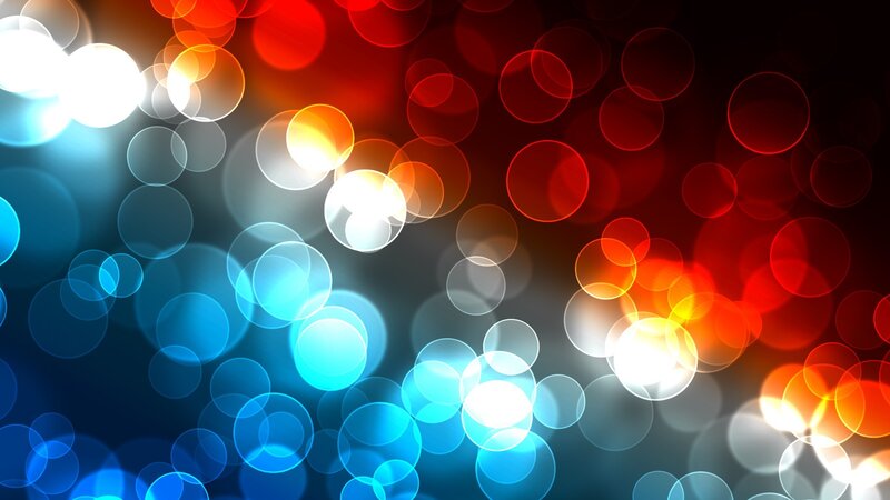 Abstract Light Bokeh — Blue, Dynamic, Circles