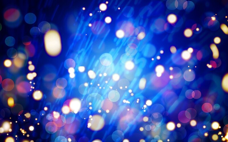 Abstract Light Bokeh — Blue, Dynamic, Light Streaks