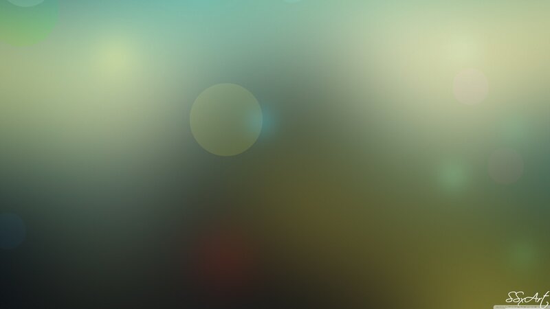 Abstract Light Bokeh — Green, Serene, Light Circles
